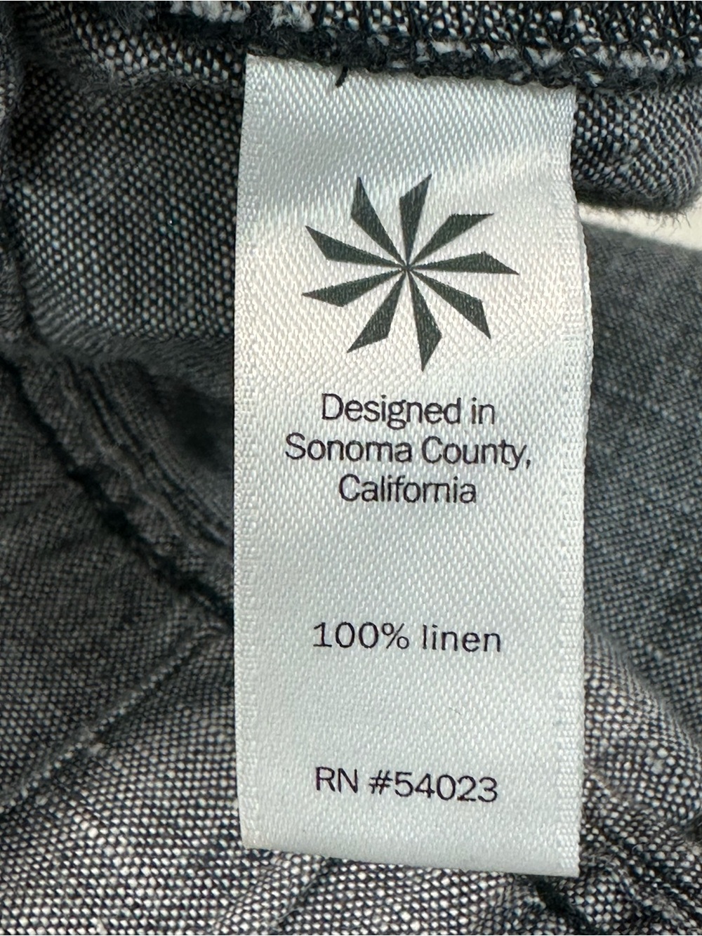 Athleta Linen Gray Drawstring Linen Cropped Pants Front Pockets Preppy - Picture 7 of 12
